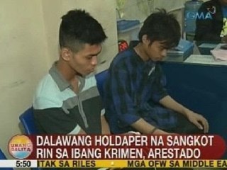 UB: 2 holdaper na sangkot rin sa ibang krimen, arestado sa Parañaque City