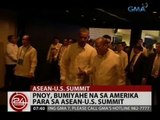 24 Oras: PNoy, bumiyahe na sa Amerika para sa ASEAN-U.S. Summit