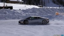 Lamborghini Huracán Doing Donuts and Drifting in the Snow! part3