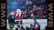 Stone Cold' drops Santa Claus with a Stunner