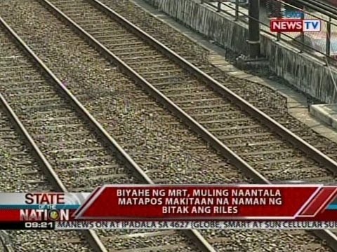 SONA: Biyahe ng MRT, muling naantala matapos makitaan na naman ng bitak ang riles