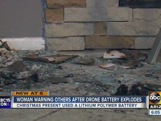 Drone battery explodes in Valley family’s home