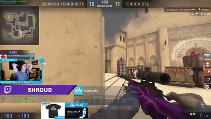 CS:GO - Shroud loves Stewie2k skill