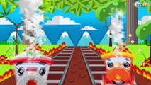 Le Train 1 heure Compilation Dessin animé Apprendre à compter et animaux | La voiture pour enfants