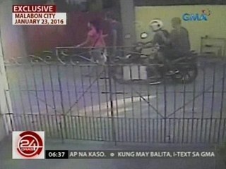 24 Oras: Exclusive: Mga nanambang kay Malabon Councilor Mañalac, na-huli cam