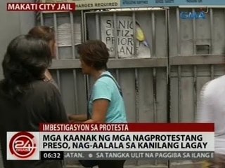 24 Oras: Mga kaanak ng mga nagprotestang preso, nag-aalala sa kanilang lagay