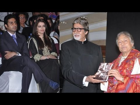 Amitabh Bachchan, Aishwarya Rai Bachchan And Ustad Amjad Ali Khan At Launch Event Of Book