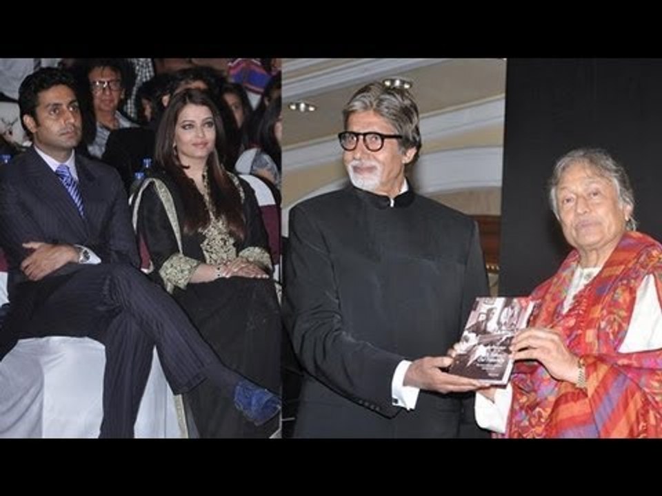 Amitabh Bachchan, Aishwarya Rai Bachchan And Ustad Amjad Ali Khan At Launch Event Of Book