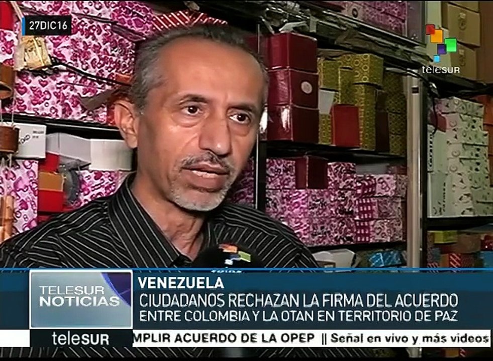 Venezolanos rechazan posible acuerdo entre Colombia y OTAN