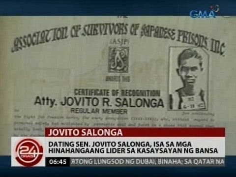 24 Oras: Dating Sen. Jovito Salonga, 1 sa mga hinahangaang lider sa kasaysayan ng bansa