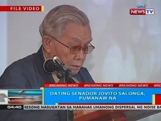 BP: Dating senador Jovito Salonga, pumanaw na