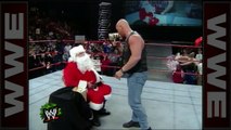 Stone Cold' drops Santa Claus with a