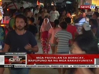 QRT: Mga pasyalan sa Boracay, napupuno na ng mga bakasyunista