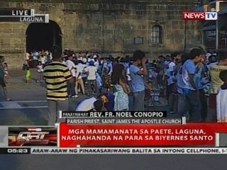 QRT: Mga namamanata sa Paete, Laguna, naghahanda na para sa Biyernes Santo