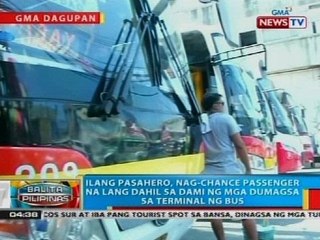 Ilang pasahero, nag-chance passenger na lang dahil sa dami ng mga dumagsa sa Dagupan City Terminal
