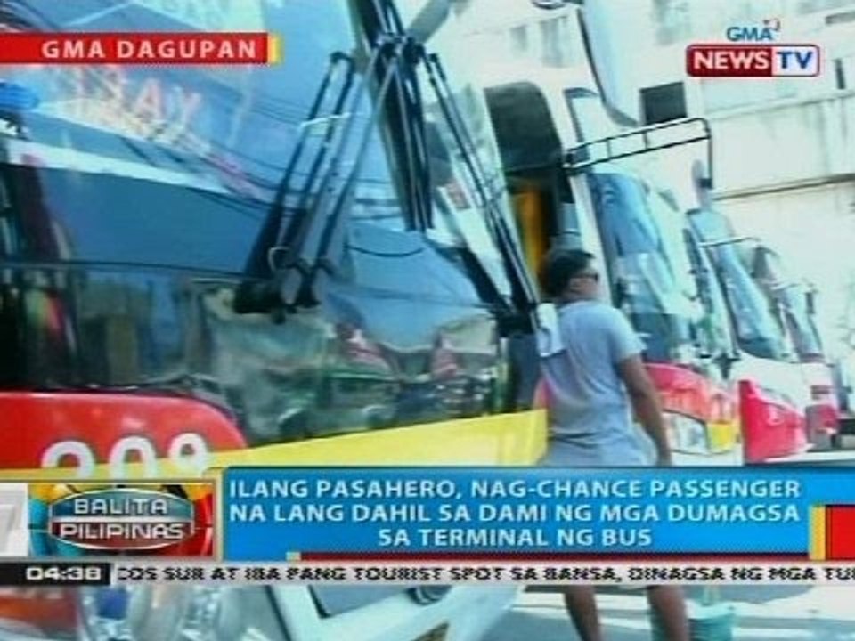 Ilang pasahero, nag-chance passenger na lang dahil sa dami ng mga dumagsa sa Dagupan City Terminal
