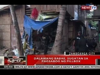 QRT: Dalawang babae, sugatan sa pagsabog ng pillbox