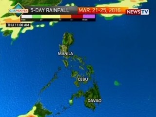 BT: Weather update as of 11:55 a.m. (March 21, 2016)