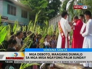 BT: Mga deboto, maagang dumalo sa mga misa ngayong Palm Sunday