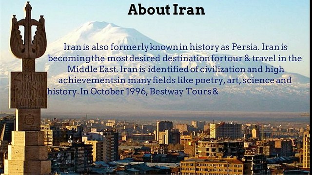 Travel to Iran with Bestway Tours & Safaris