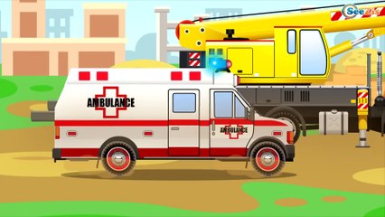 The Yellow Bulldozer and The Truck - Construction Trucks Video - Vehicle & Car Planet for children