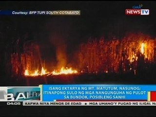 BP: Isang ektarya ng Mt. Matutum, nasunog