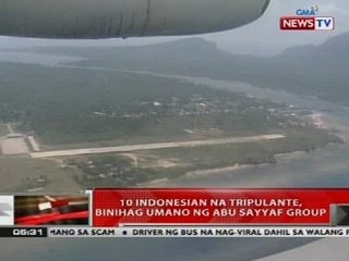 10 Indonesian na tripulante, binihag umano ng Abu Sayyaf Group