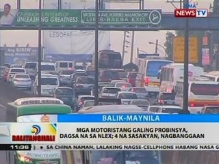 BT: Mga motoristang galing probinsya, dagsa na sa NLEX