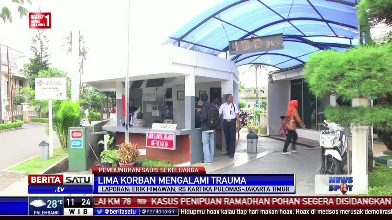 Lima Korban Selamat dari Pembunuhan di Pulomas Dirawat Intensif