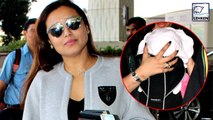 Rani Mukerji With Adira Spotted At Airport