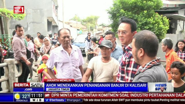 Ahok Blusukan ke Daerah Langganan Banjir Kalisari