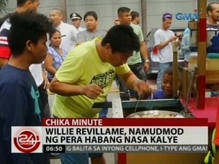 24 Oras: Willie Revillame, namudmod ng pera habang nasa kalye