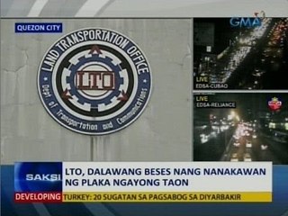 SAKSI: LTO, 2 beses nang nanakawan ng plaka ngayong taon