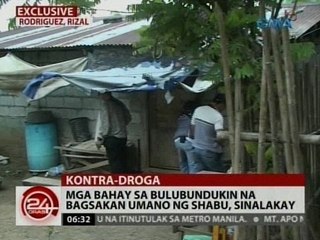 24 Oras: Mga bahay sa bulubundukin na bagsakan umano ng shabu, sinalakay