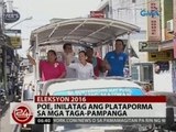 24 Oras: Poe, inilatag ang plataporma sa mga taga-Pampanga