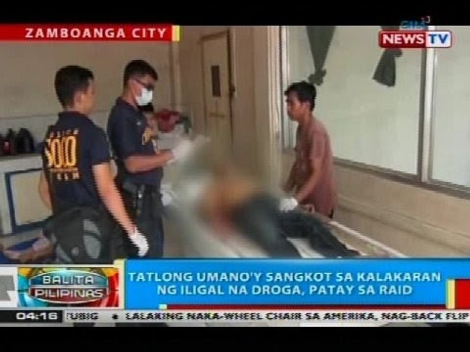 Tatlong umano'y sangkot sa kalakaran ng iligal na droga, patay sa raid