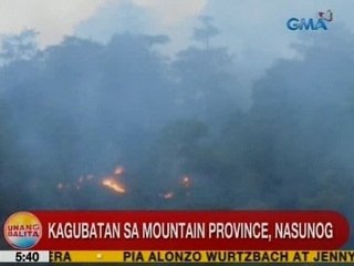 UB: Kagubatan sa Mountain Province, nasunog