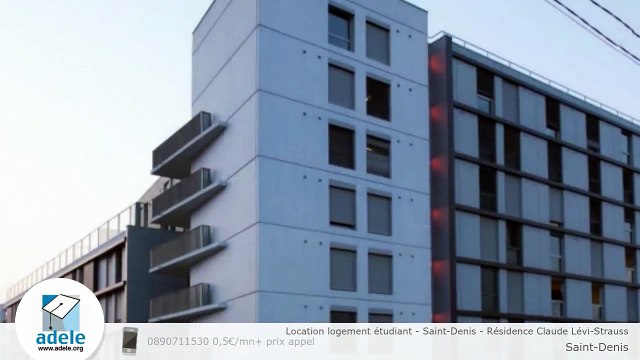 Location logement étudiant - Saint-Denis - Résidence Claude Lévi-Strauss