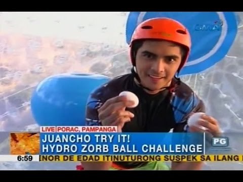 Juancho Trivino, hinarap ang hamon na Hydro Zorb Ball Challenge sa Pampanga | Unang Hirit