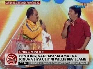 24 Oras: Bentong, nagpapasalamat na kinuha siya ulit ni Willie Revillame