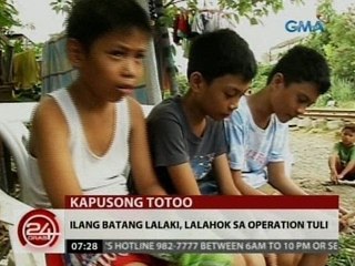 24 Oras: Ilang batang lalaki, lalahok sa operation tuli