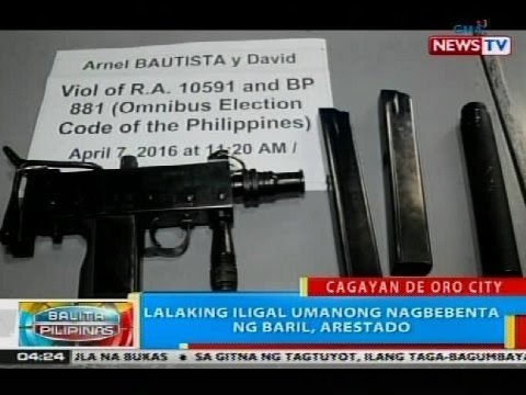 BP: Lalaking iligal umanong nagbebenta ng baril, arestado