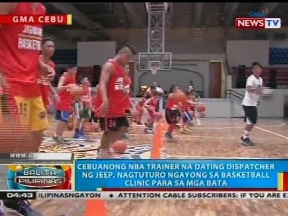 Cebuanong NBA trainer na dating dispatcher ng jeep, nagtuturo ngayong sa basketball clinic