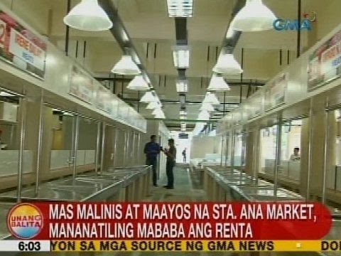 UB: Mas malinis at maayos na Sta. Ana Market, mananatiling mababa ang renta