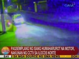 UB: Pagsemplang ng isang humaharurot na motor, nakunan ng CCTV sa Ilocos Norte