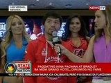 SONA: Pagdating nina Pacman at Bradley sa MGM Grand Hotel, dinumog ng fans