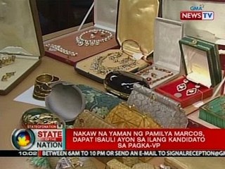 SONA: Nakaw na yaman ng pamilya Marcos, dapat isauli ayon sa ilang kandidato sa pagka-VP