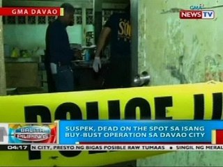 BP: Suspek, dead on the spot sa isang buy-bust operation sa Davao City