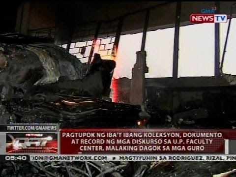 Pagtupok ng ibat' ibang dokumento at record ng mga diskurso sa U.P., malaking dagok sa mga guro