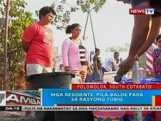 BP: Mga residente, pila-balde para sa rasyong tubig